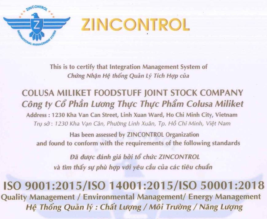 Hệ Thống Quản lý : Chất Lượng / Môi Trường / Năng Lượng