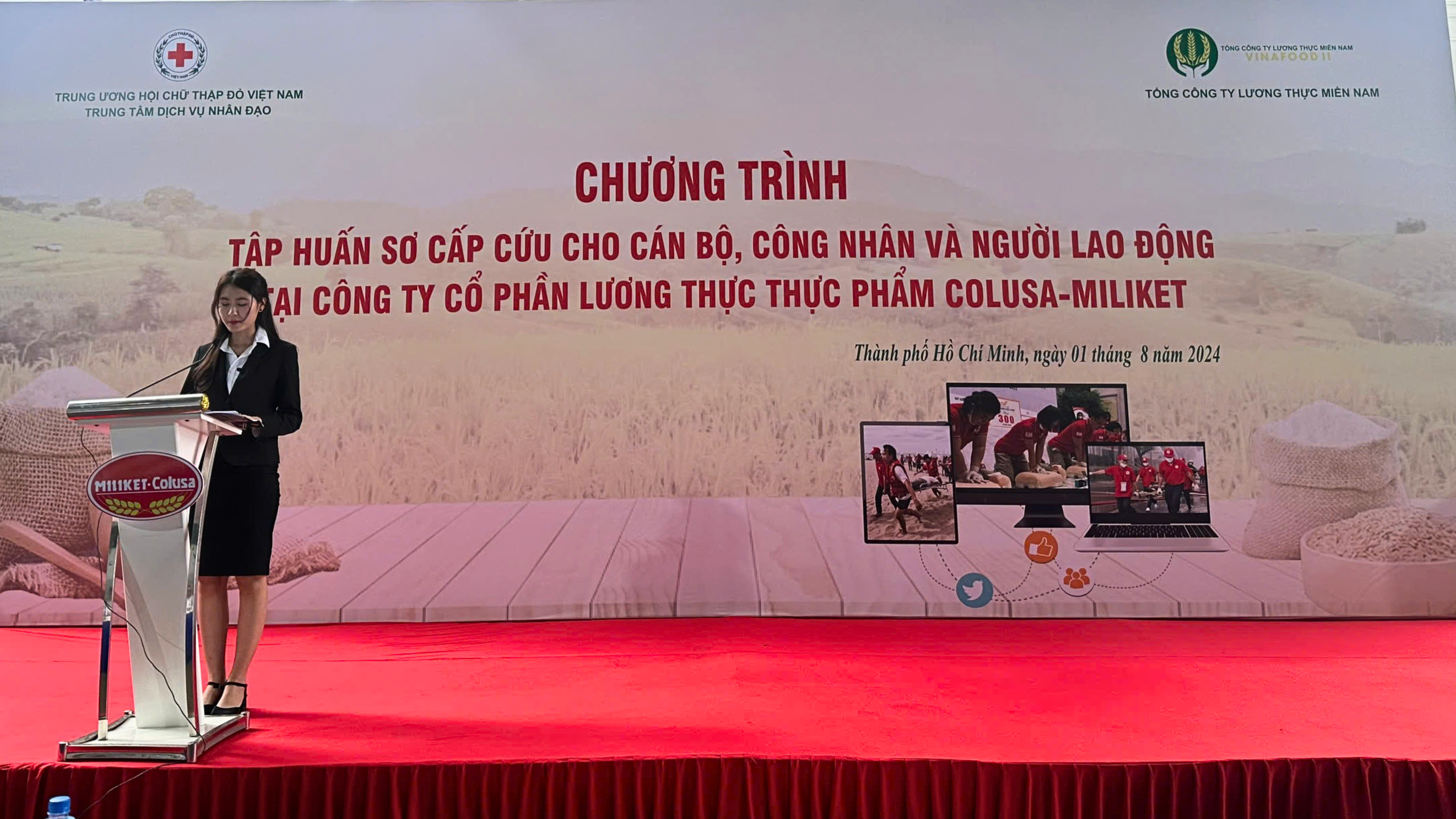 Colusa – Miliket tổ chức chương trình Tập huấn sơ cấp cứu cho cán bộ, công nhân và người lao động.  