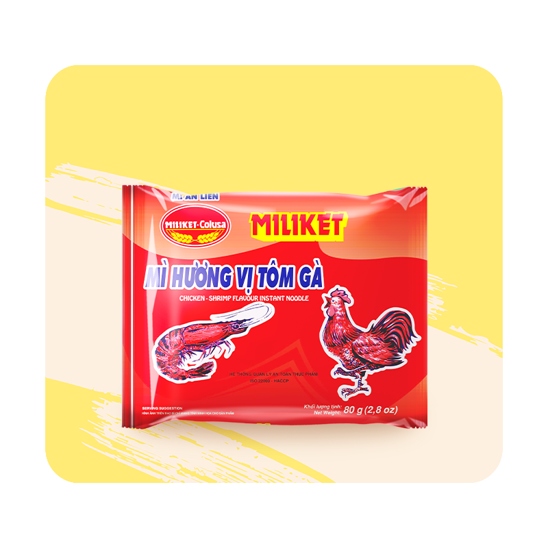 Mì hương vị Tôm Gà Ăn Liền